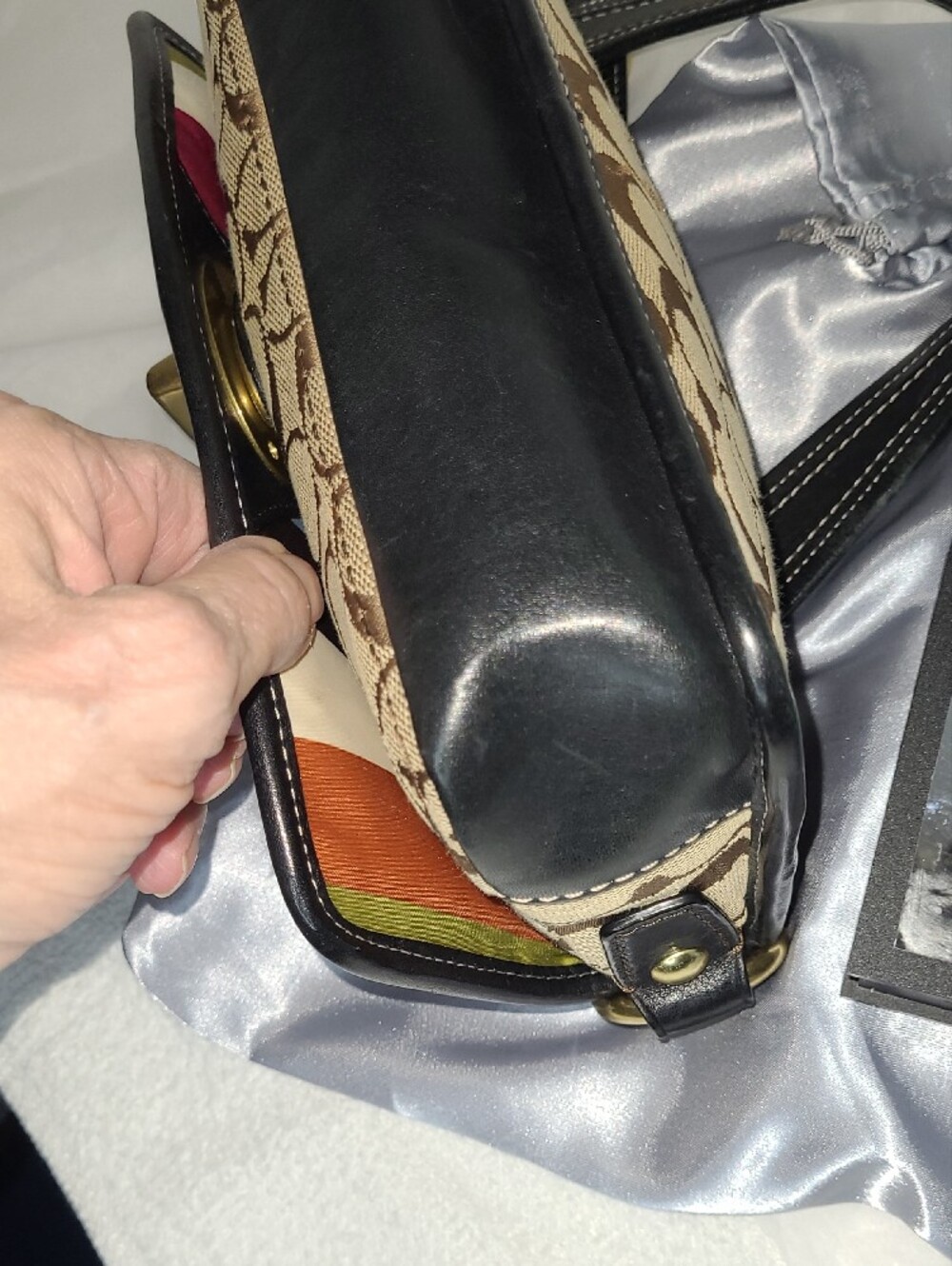 Coach Signature Legacy 65th Anniversary Shoulder Bag with Turnkock - Picture 10 of 12